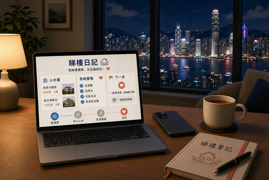 夜晚喺屋企電腦慢慢比較心水盤，唔使急住聯絡經紀